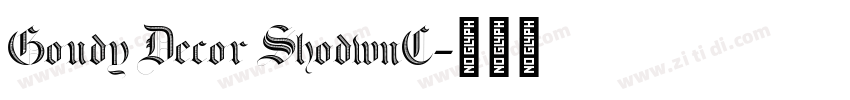 Goudy Decor ShodwnC字体转换